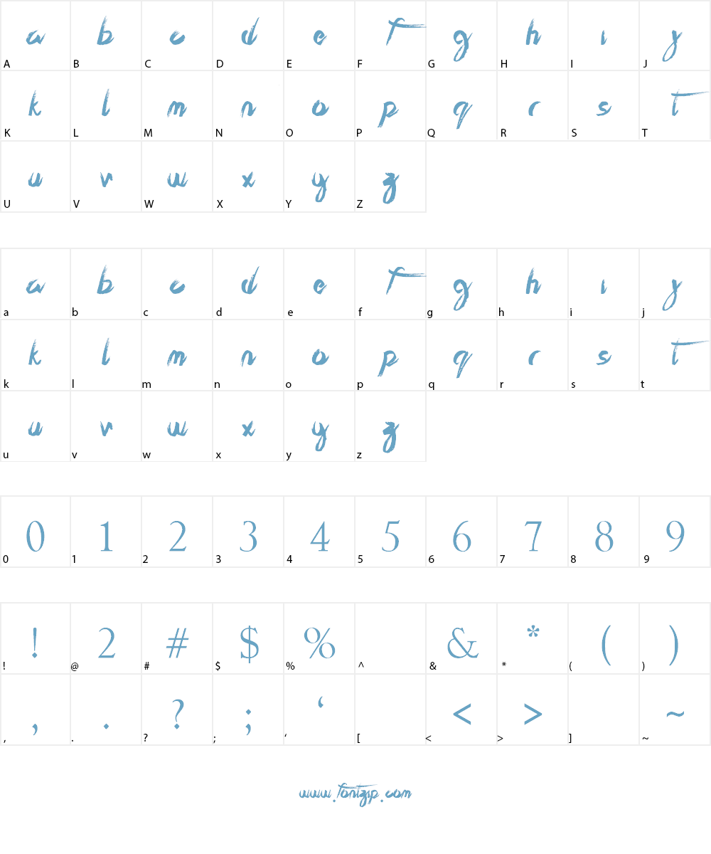 The Best Night Font Character